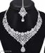 Rhodium Plated Necklace Set with Mangtikka