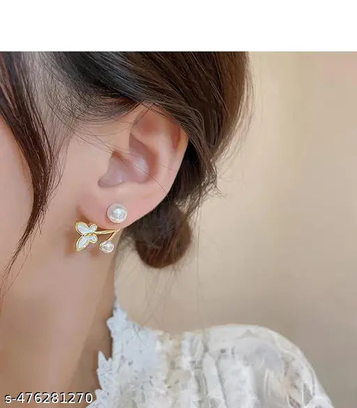 Trendy Combo of 3 Korean Earrings – Perfect for Women & Girls!