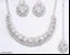 Sterling Rhodium Plated Jewellery Set with Tikka